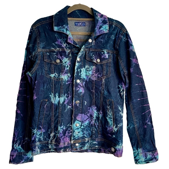 Mexicali Blues Jackets & Blazers - Mexicali Blues Tie-Dye Denim Jacket